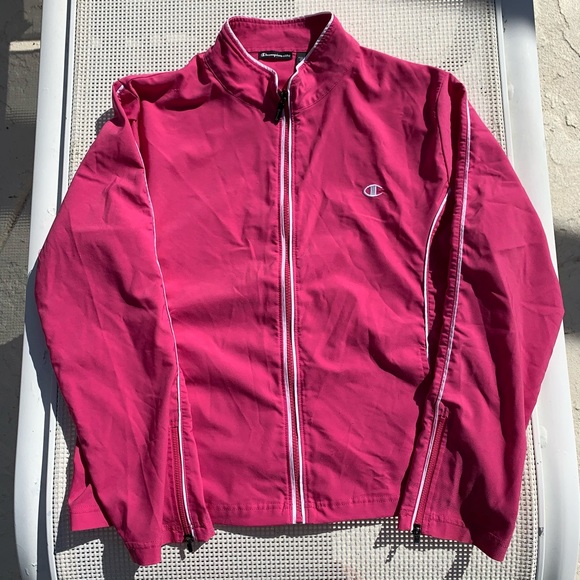 Champion Jackets & Blazers - Vintage Champion Hot Pink Jacket